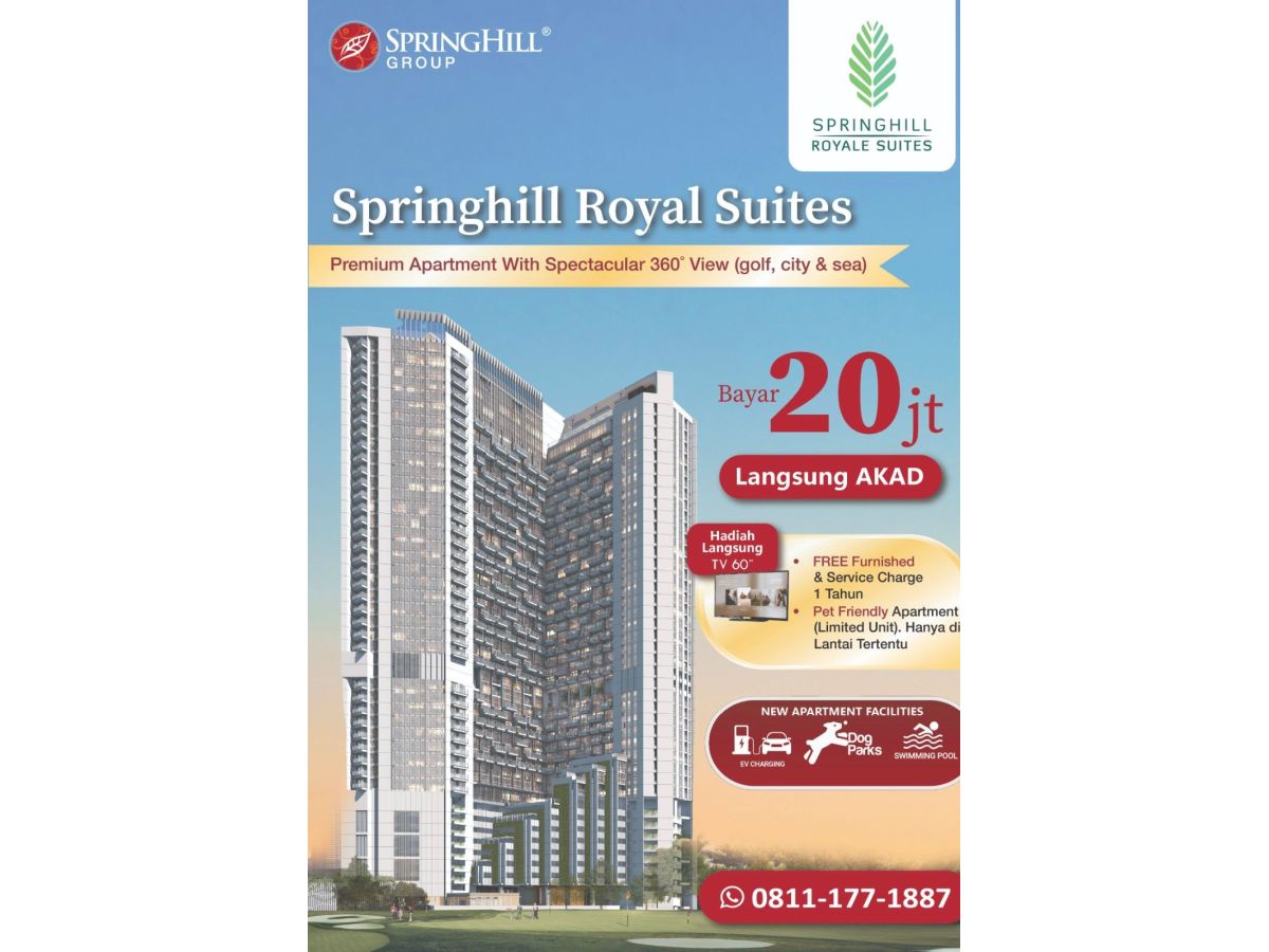 Apartemen Mewah di Jakarta, The Springhill Royal Suite MP418