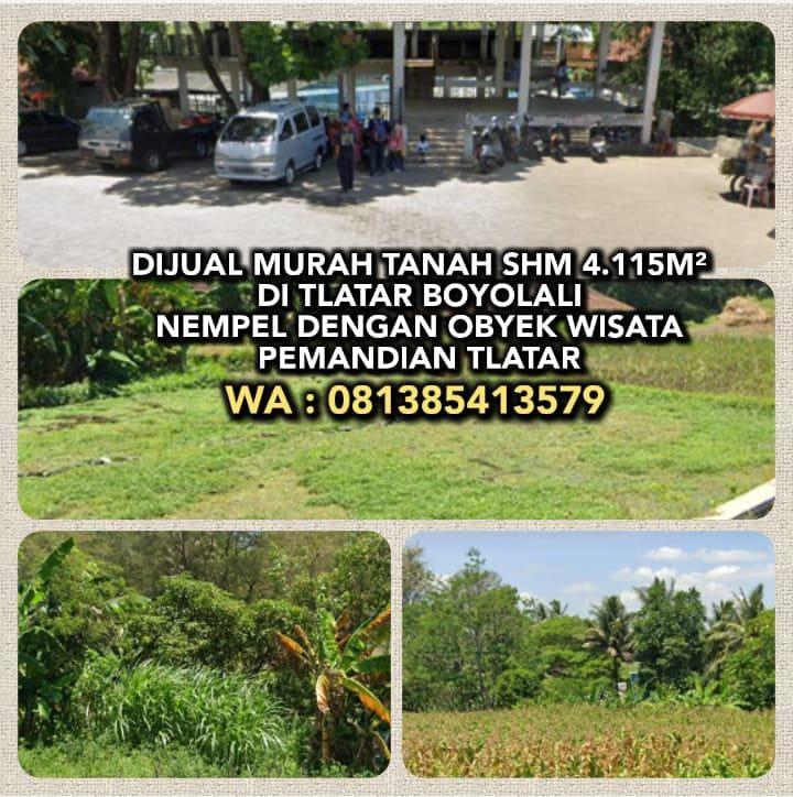 Jual Tanah Strategis Nempel Taman Wisata Boyolali PR1994